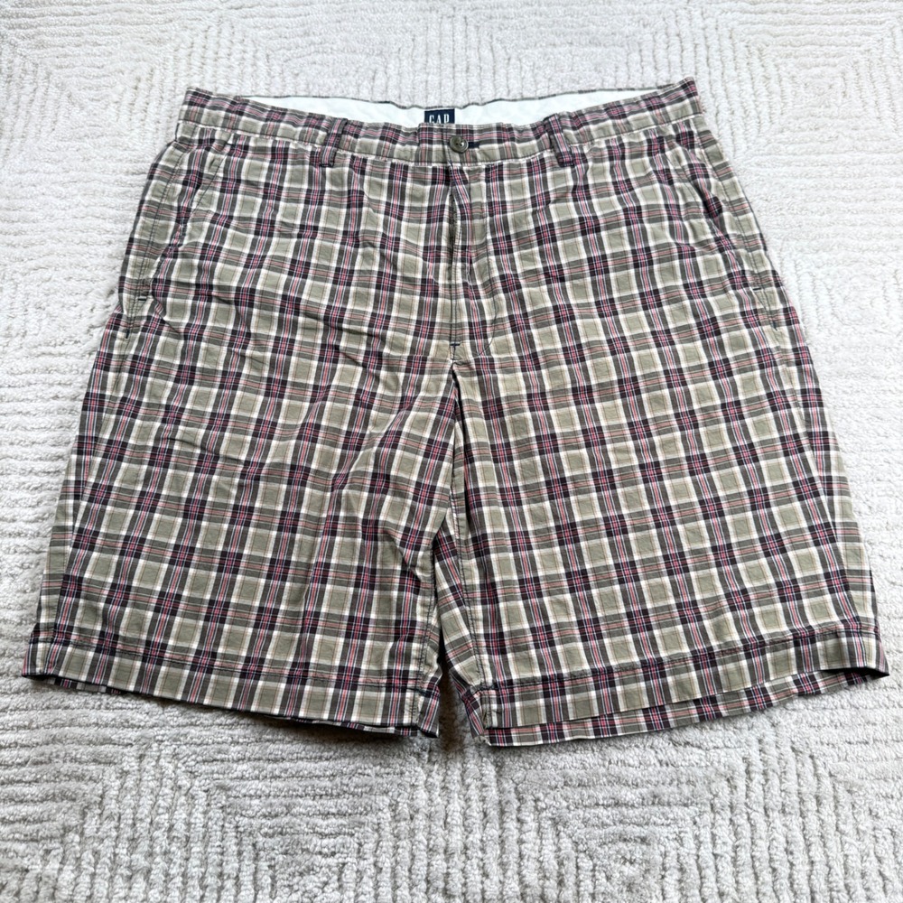 Gap Plaid Shorts Men 36 Preppy Golf Casual Heritage Frat Boy Ivy League Resort